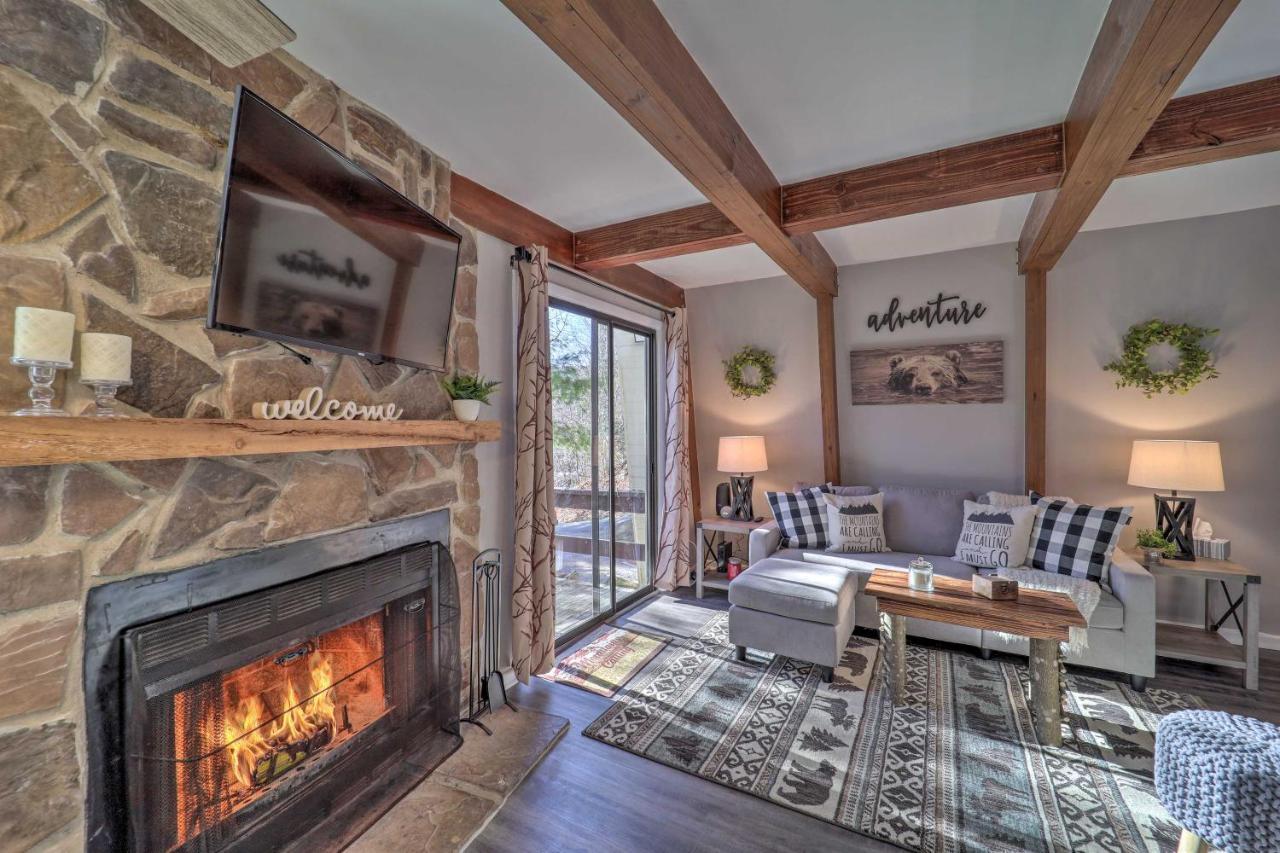 Banner Elk Mountain Retreat With Deck And Fireplace 外观 照片